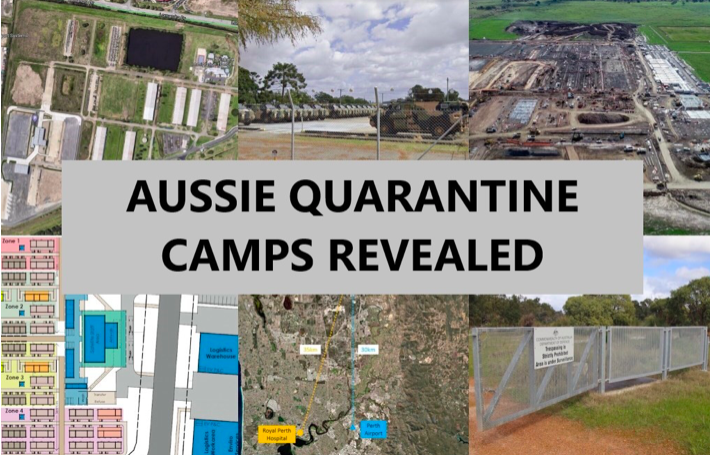THE LOCATIONS OF AUSTRALIA’S 11 QUARANTINE CAMPS.